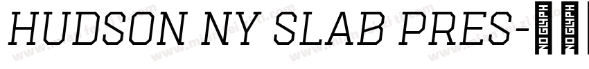 Hudson NY Slab Pres字体转换